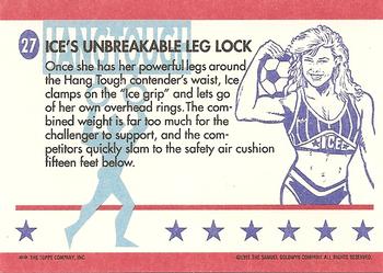 1991 Topps American Gladiators #27 Ice's Unbreakable Leg Lock Back